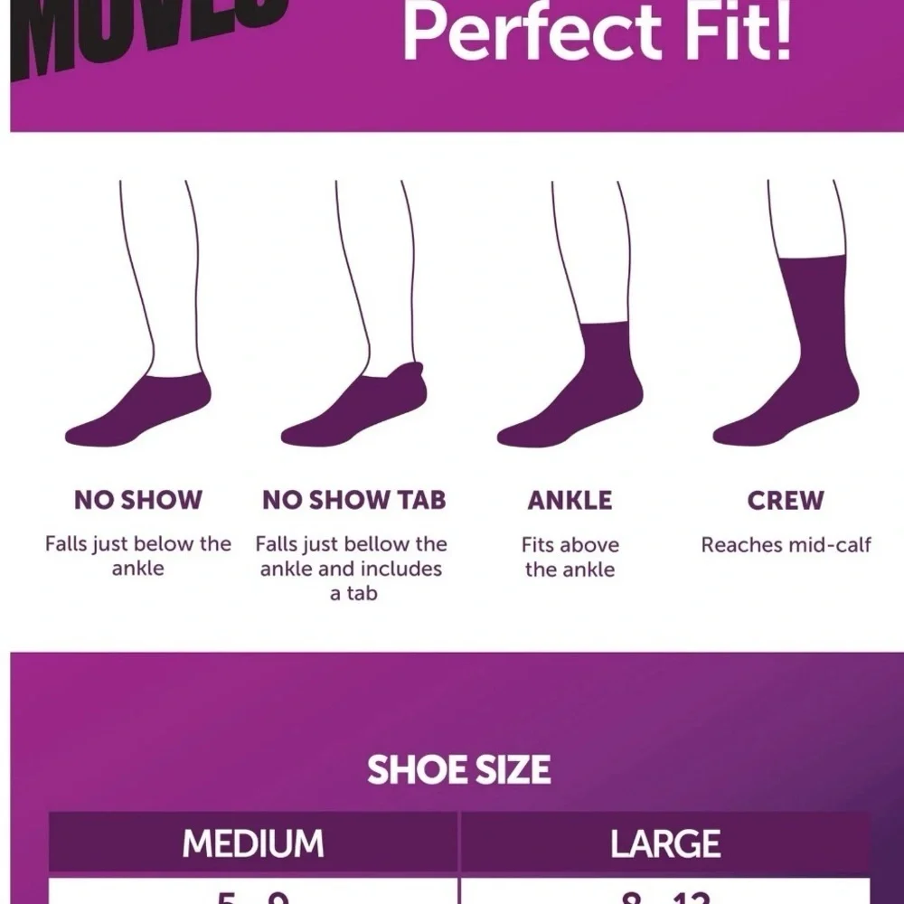 2 Hanes Moves Women Crew Sock, 3-Pack, Fits Shoe Size 5-9